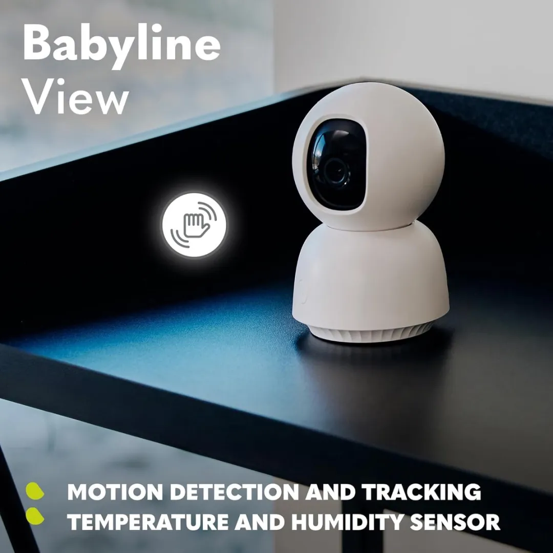 Lionelo Babyline View White Babyfoon - 330° draaibaar - CryDetector