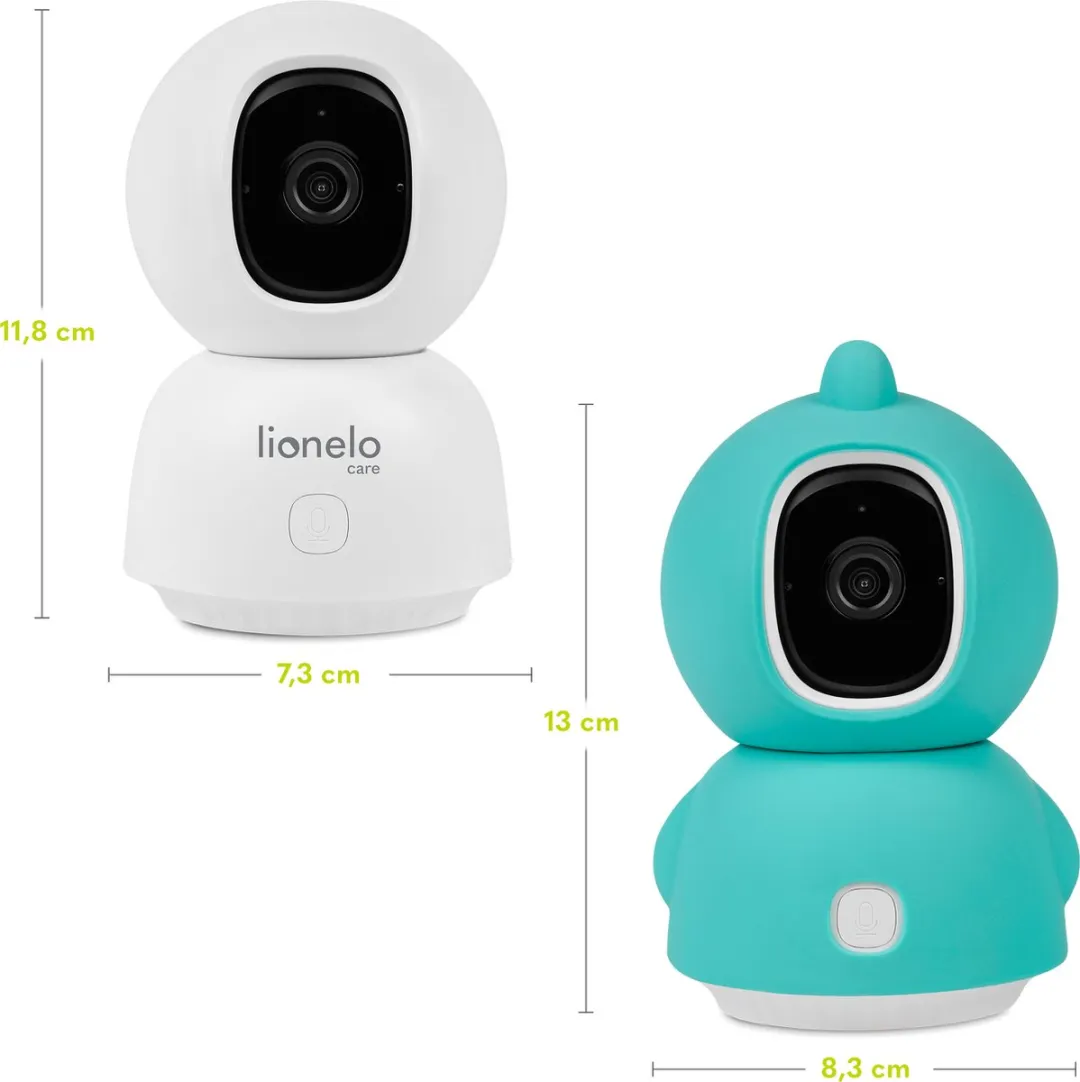 Lionelo Babyline View White Babyfoon - 330° draaibaar - CryDetector