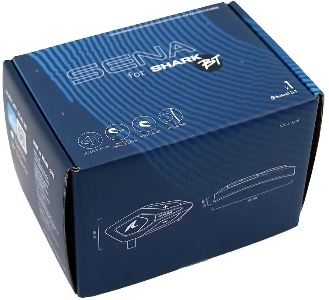 Shark SenaTooth Single Bluetooth Communicatiesysteem