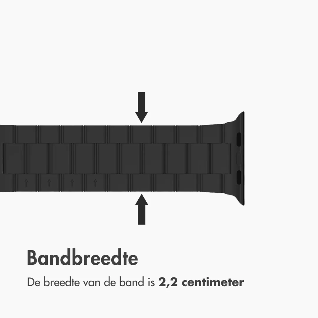 Imoshion Stalen Bandje Apple Watch 44-49mm - Zwart