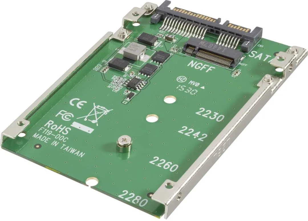 Renkforce Interface-converter RF-2384498 M.2 NGFF naar SATA - 15+7-polig