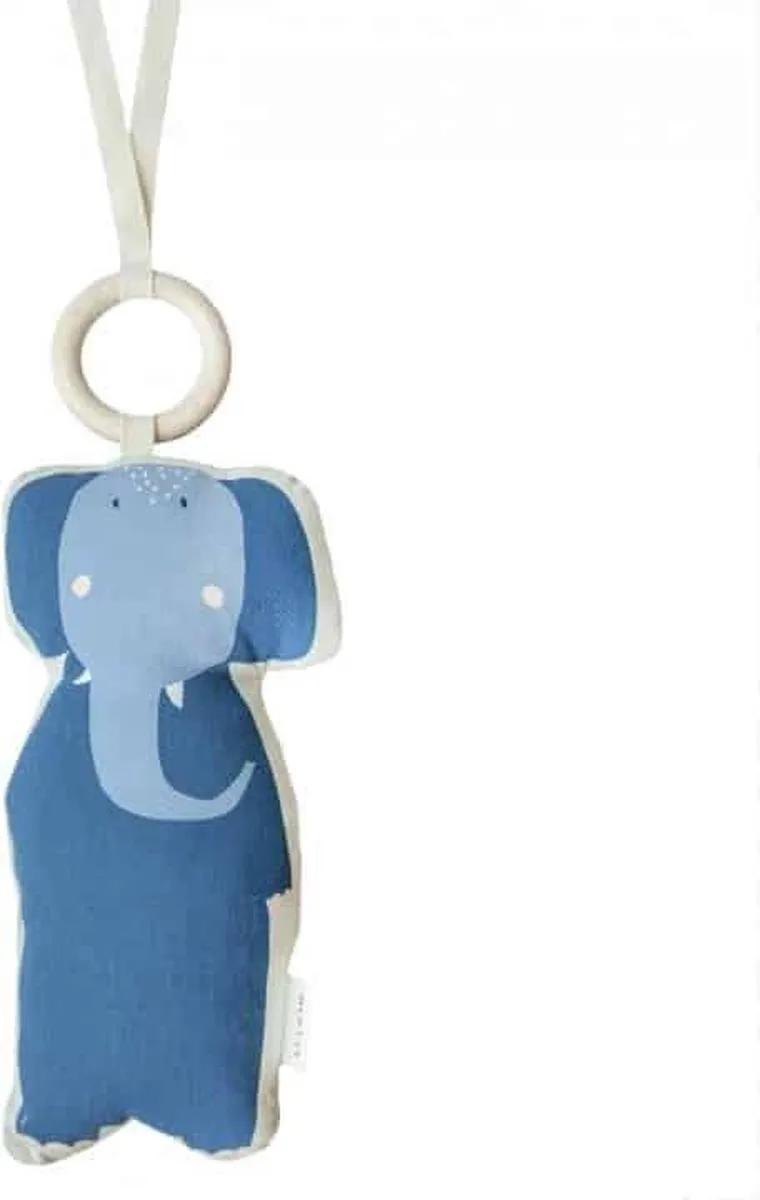Trixie Baby Muziekmobiel Mrs. Elephant - Blauw - afbeelding 2 van 3