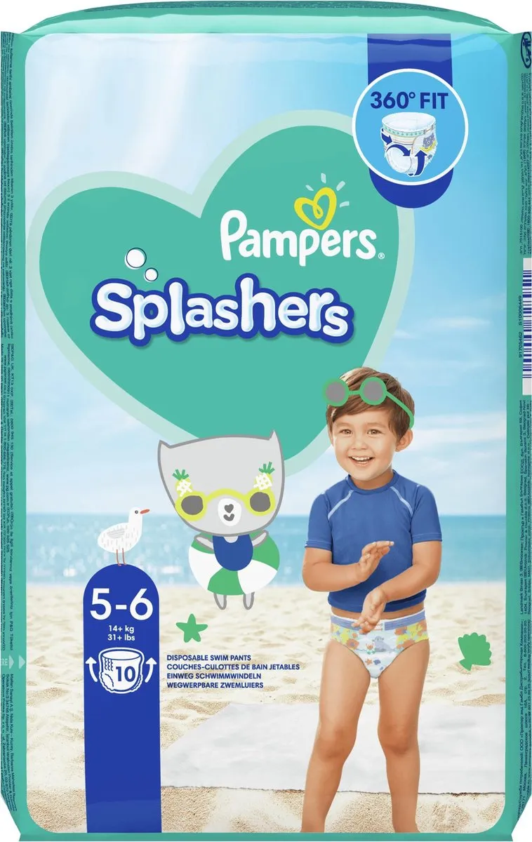 Pampers Splashers Maat 5-6 Zwemluiers - 80 Stuks