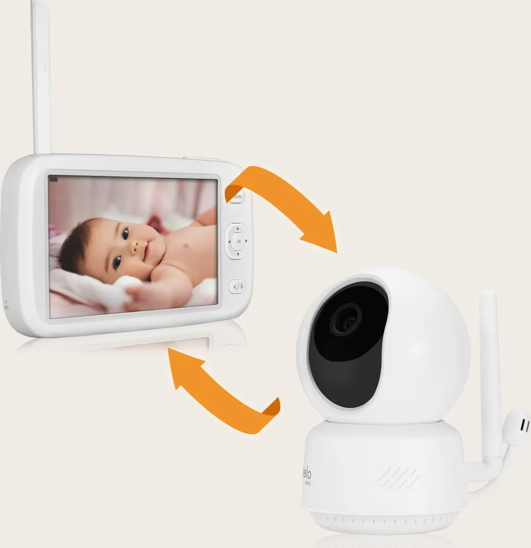 Lionelo Babyline 9.1 Babyfoon Full HD 360° - 5 Inch Wit