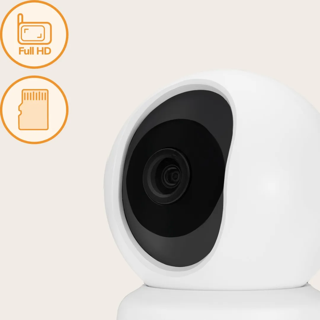Lionelo Babyline 9.1 Babyfoon Full HD 360° - 5 Inch Wit