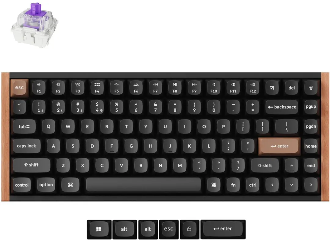Keychron K2 HE K2H-F1 Toetsenbord - Nebula Switch - Zwart