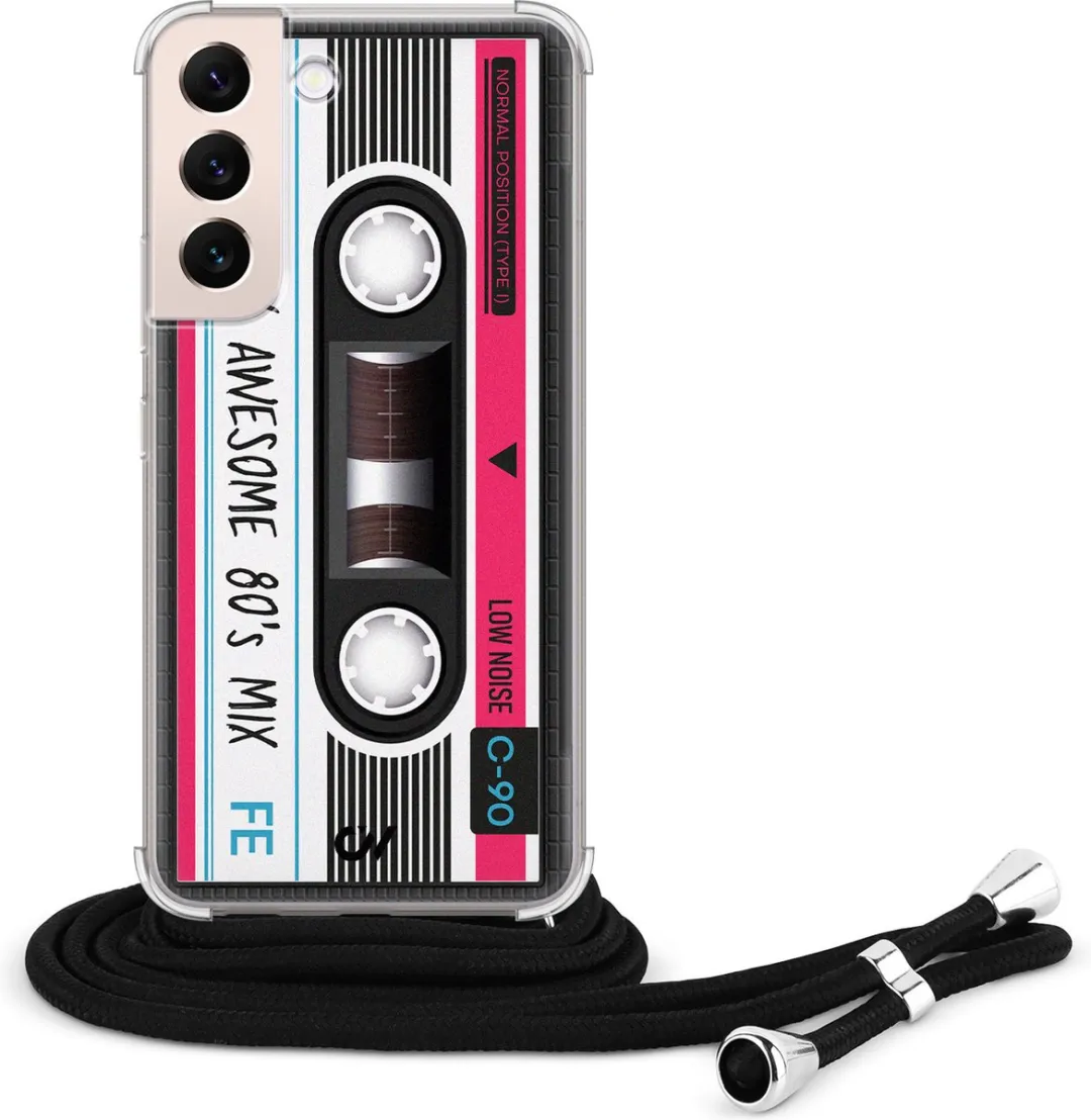 Casevibes Telefoonhoesje S22 Cassette - Grijs - C/S22/UV/009