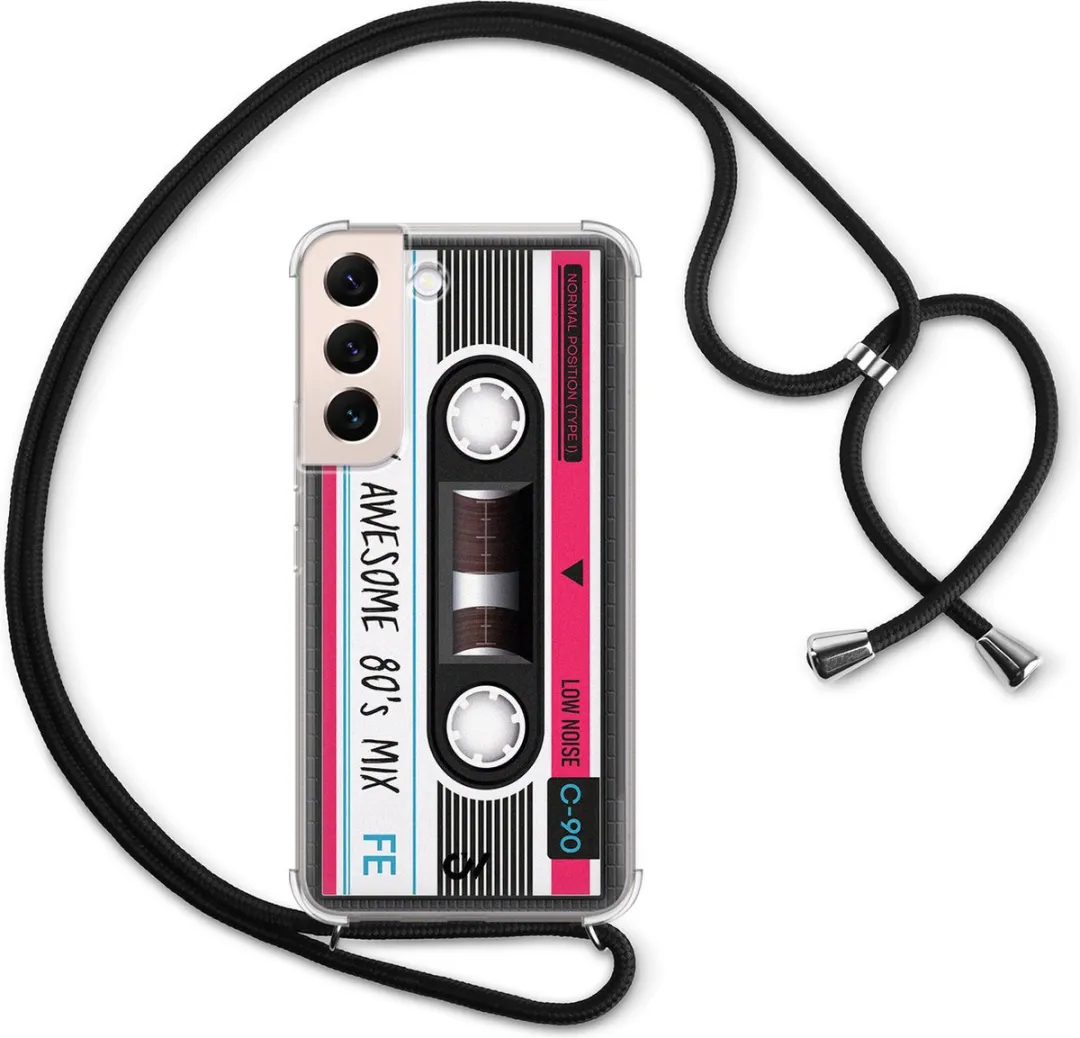 Casevibes Telefoonhoesje S22 Cassette - Grijs - C/S22/UV/009