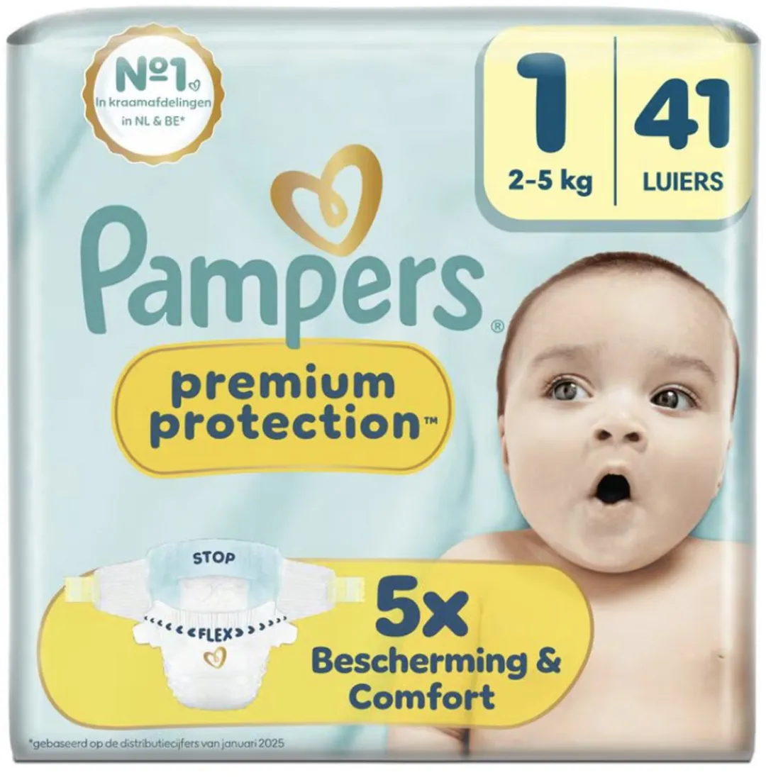 Pampers Premium Protection Luiers Maat 1