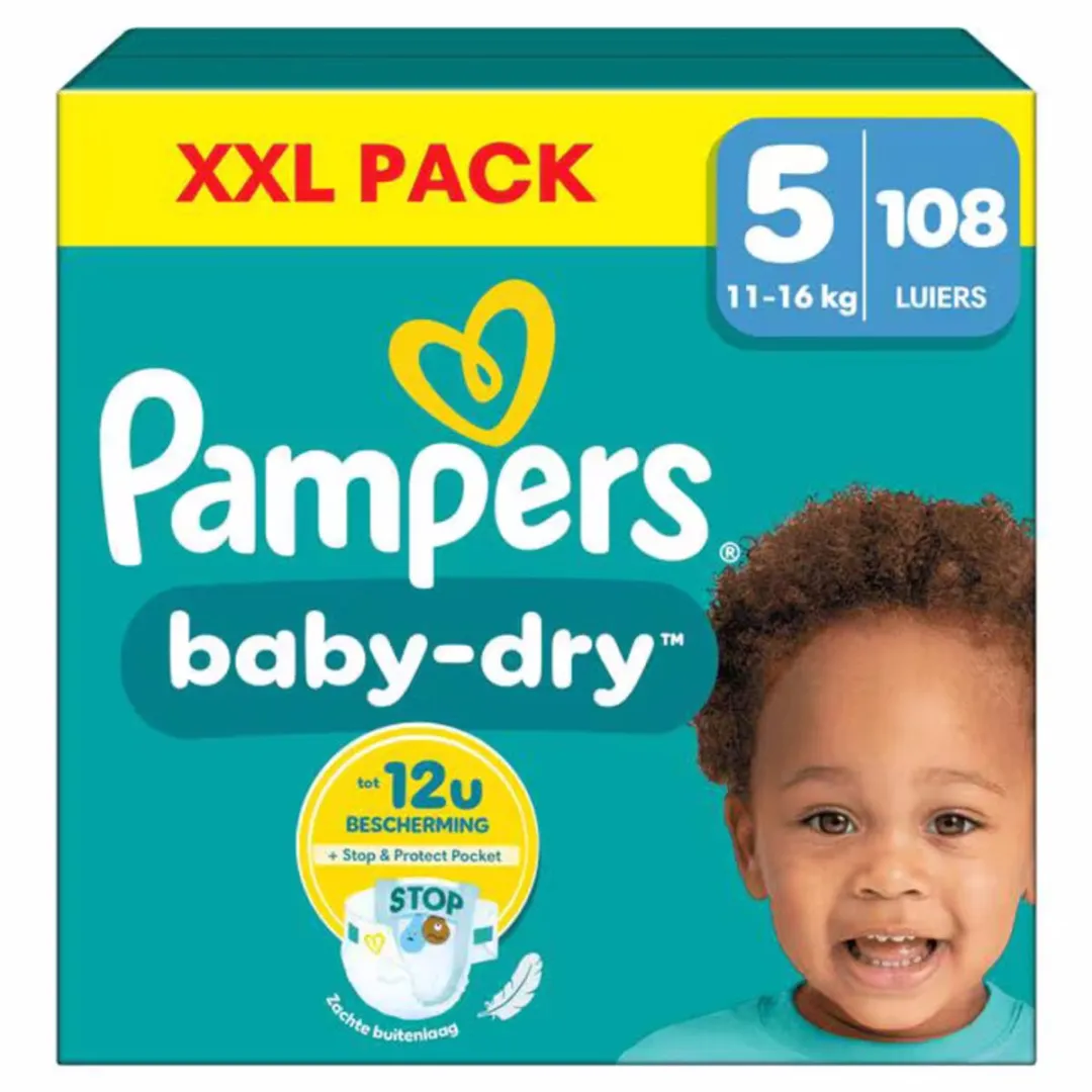 Pampers Baby-Dry Luiers Maat 5 108 Stuks