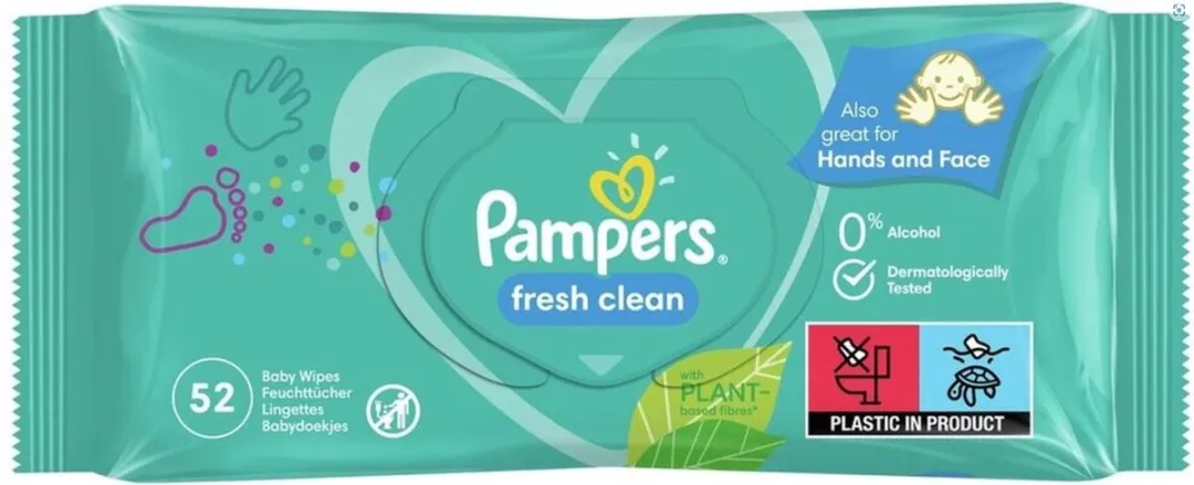 Pampers Fresh Clean Billendoekjes 12x52