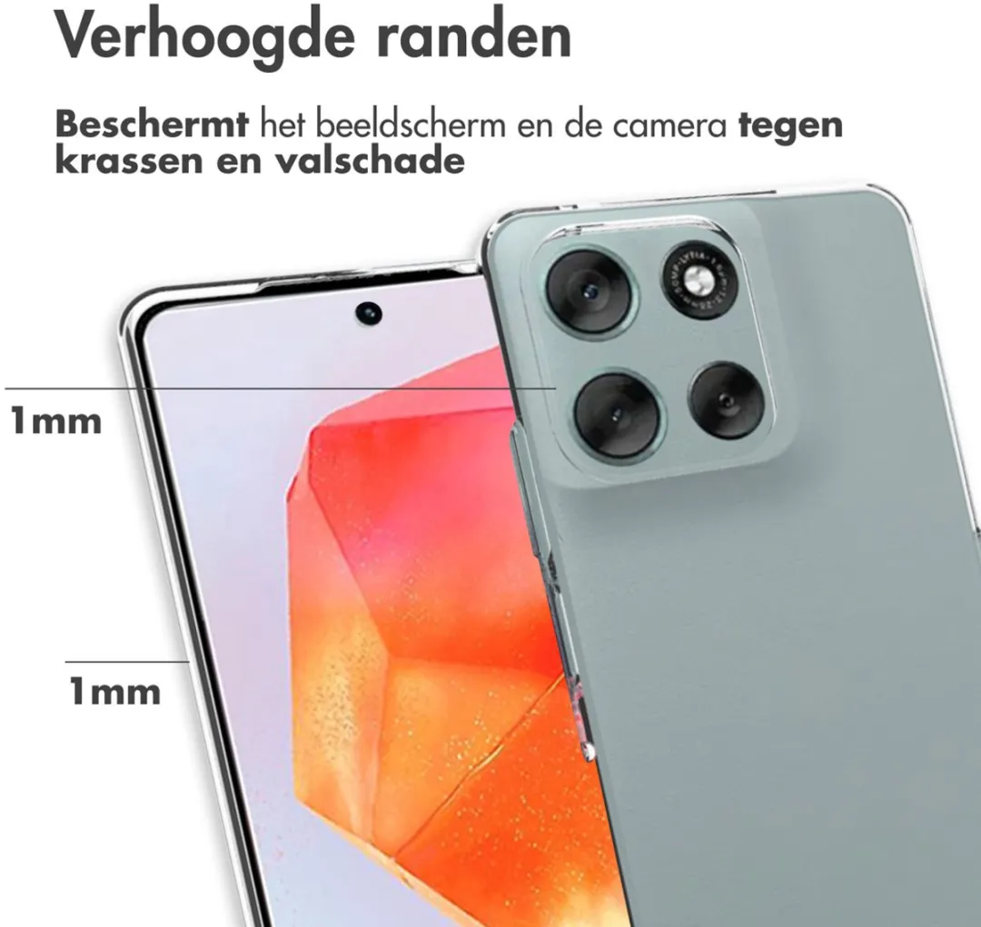 Accezz Hoesje Motorola Moto G56 - Transparant