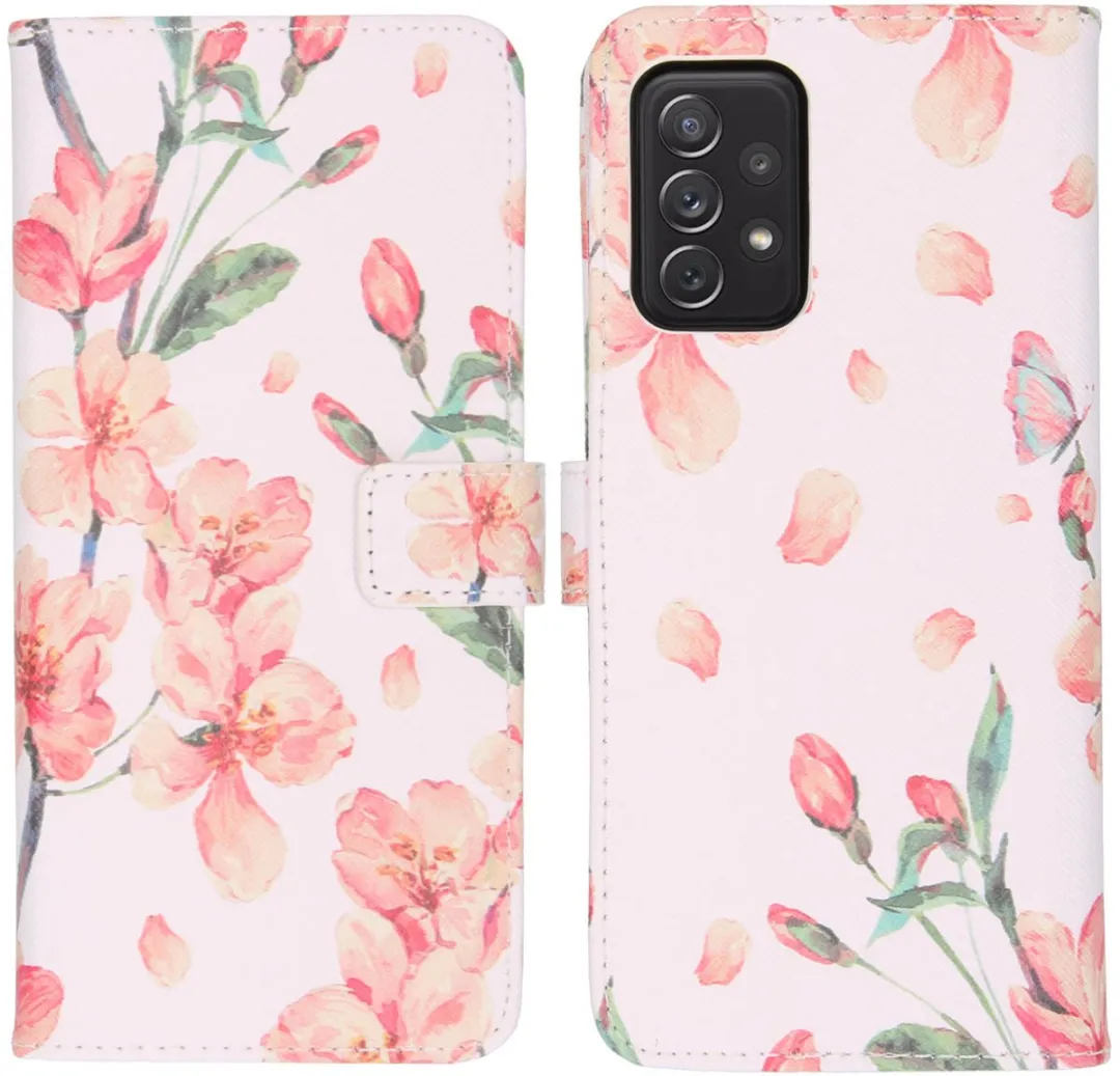 imosHion Hoesje Samsung Galaxy A72 Blossom Watercolor