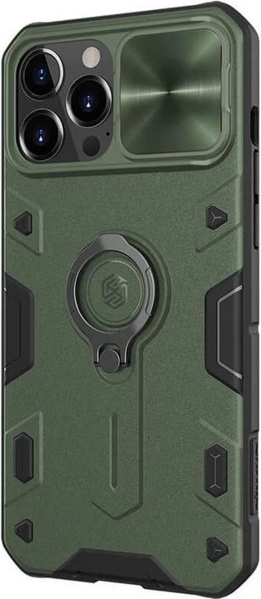 Nillkin CamShield Armor Hoesje iPhone 13 Pro Max - Groen - NILCSPRO34
