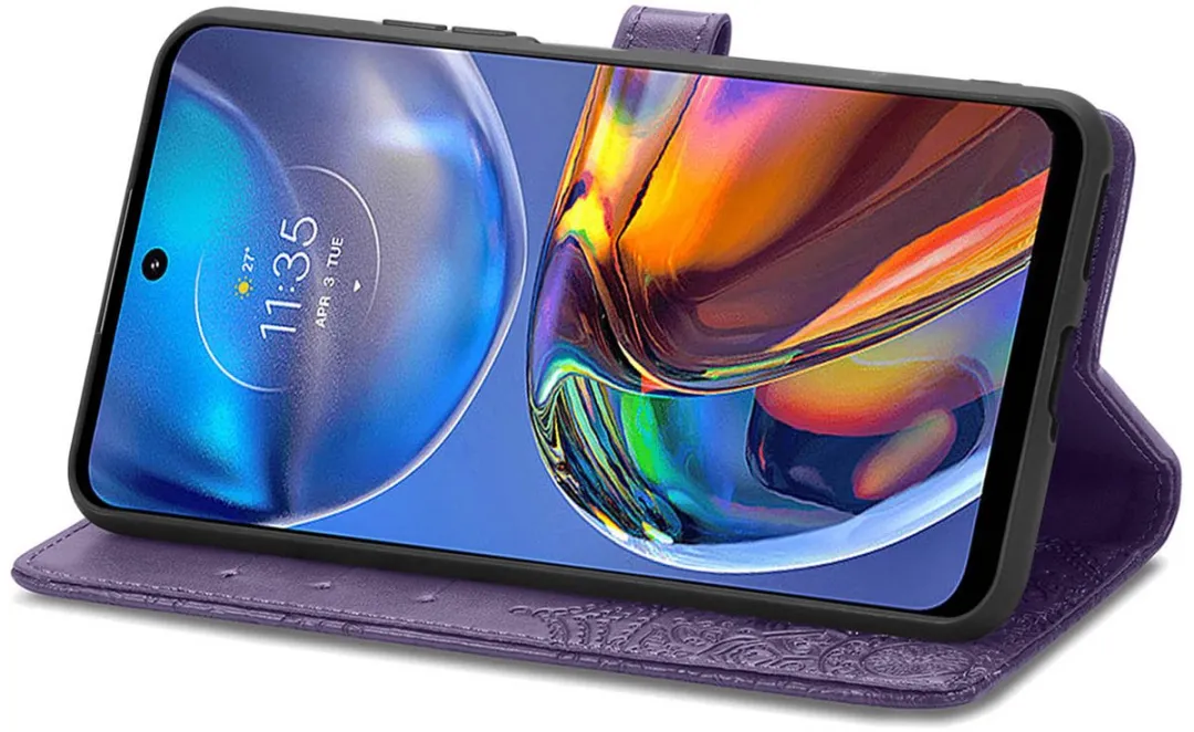 Imoshion Hoesje Motorola Moto E32/E32s - 3 Pasjes - Paars