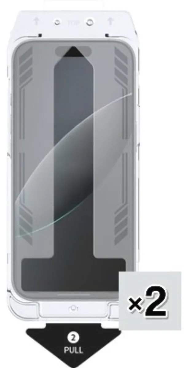 Just in Case Cazy Screenprotector iPhone Air - 2 Stuks - afbeelding 6 van 6