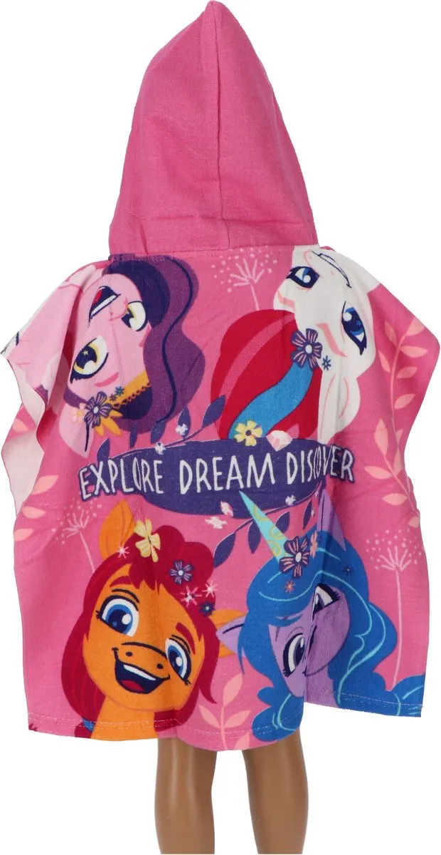 My Little Pony Badponcho - Roze - 110x55cm