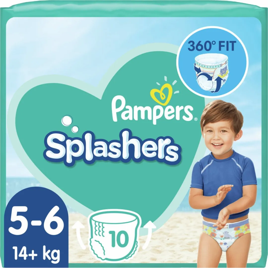 Pampers Splashers Maat 5-6 Zwemluiers - 10 Stuks