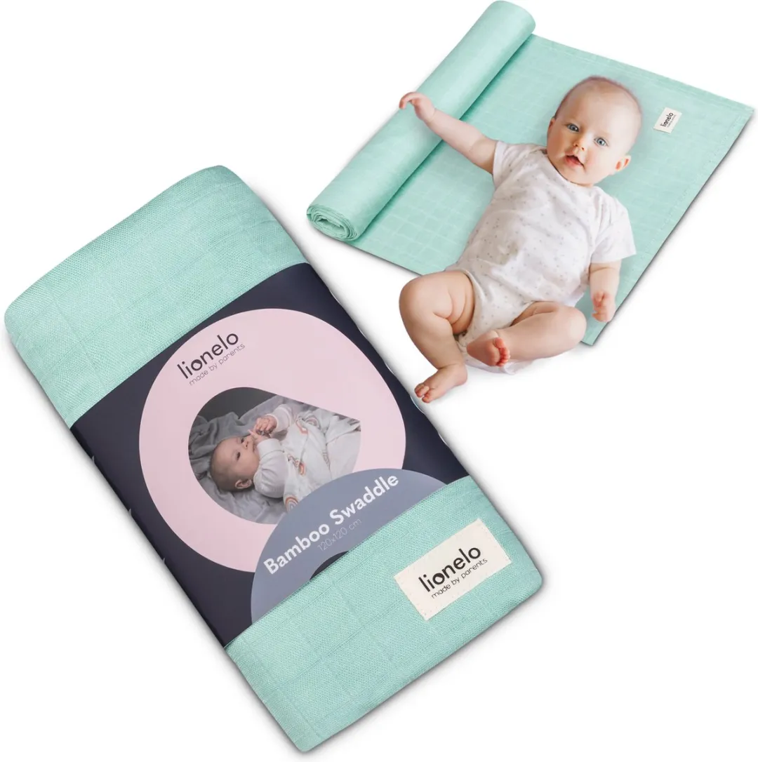 Lionelo Bamboo Swaddle Inbakerdoek 120x120cm - Beige