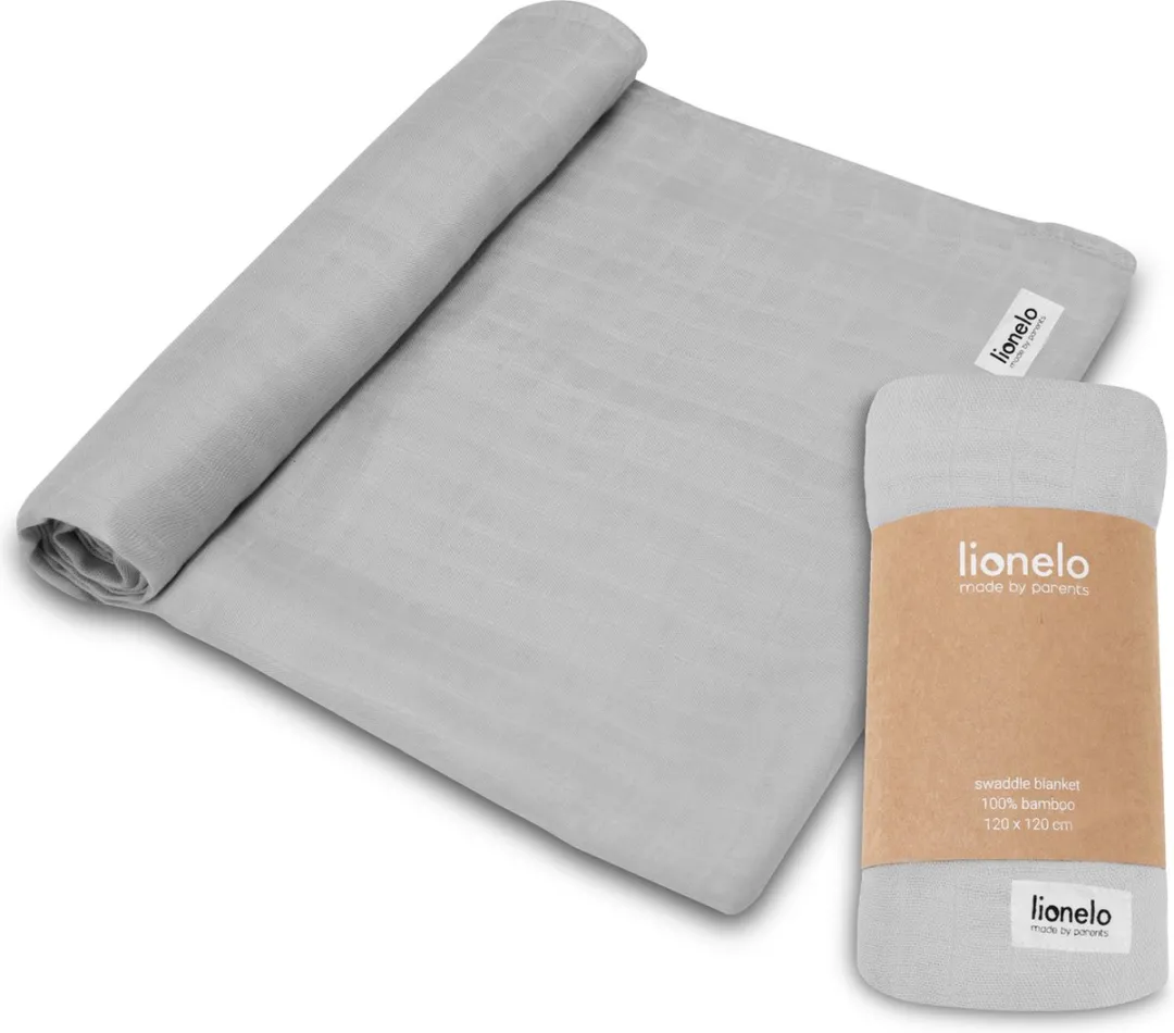 Lionelo Bamboo Swaddle Inbakerdoek 120x120cm - Beige