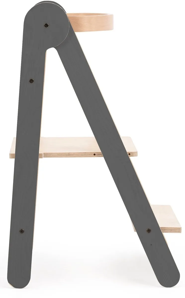 Mamatoyz Houten Leertoren Opvouwbaar - Montessori - Naturel met grijs