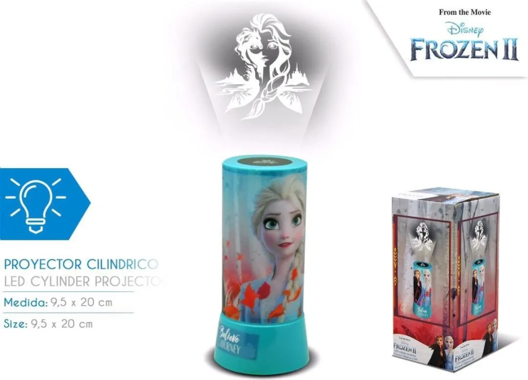 Disney Frozen Nachtlamp Projector Anna en Elsa - Blauw