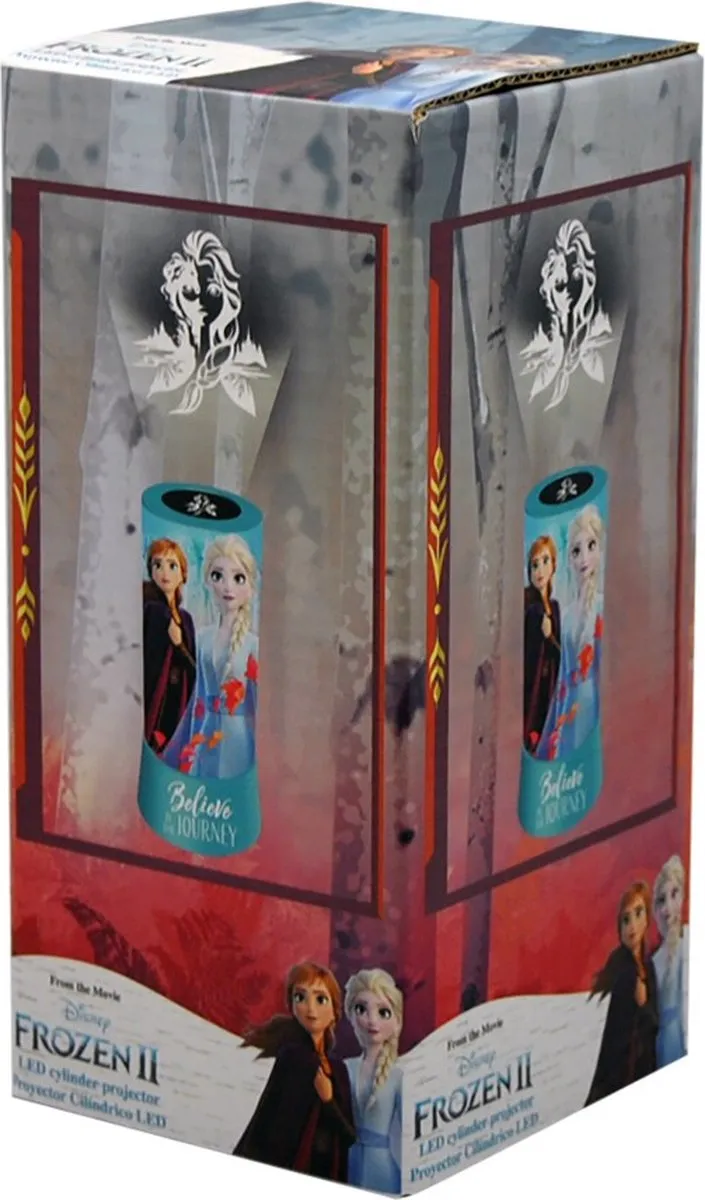 Disney Frozen Nachtlamp Projector Anna en Elsa - Blauw