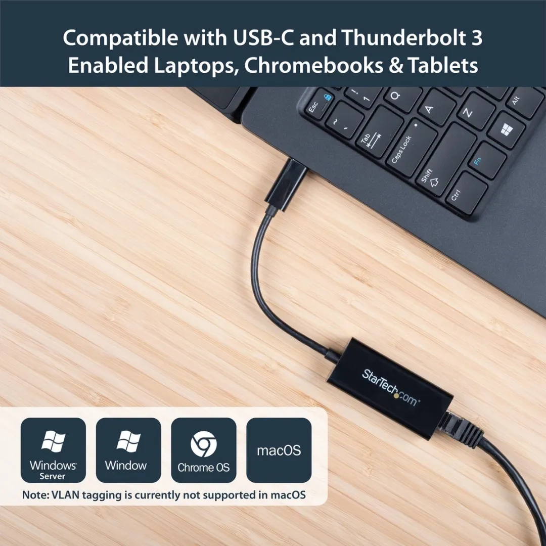 Startech US1GC30B USB-C naar Gigabit Ethernet Adapter - Nero - afbeelding 6 van 6