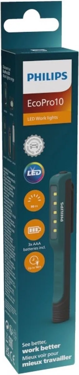 Philips Penlight EcoPro10 RC120X1 Penlamp - Donkergroen/Zwart - afbeelding 6 van 6