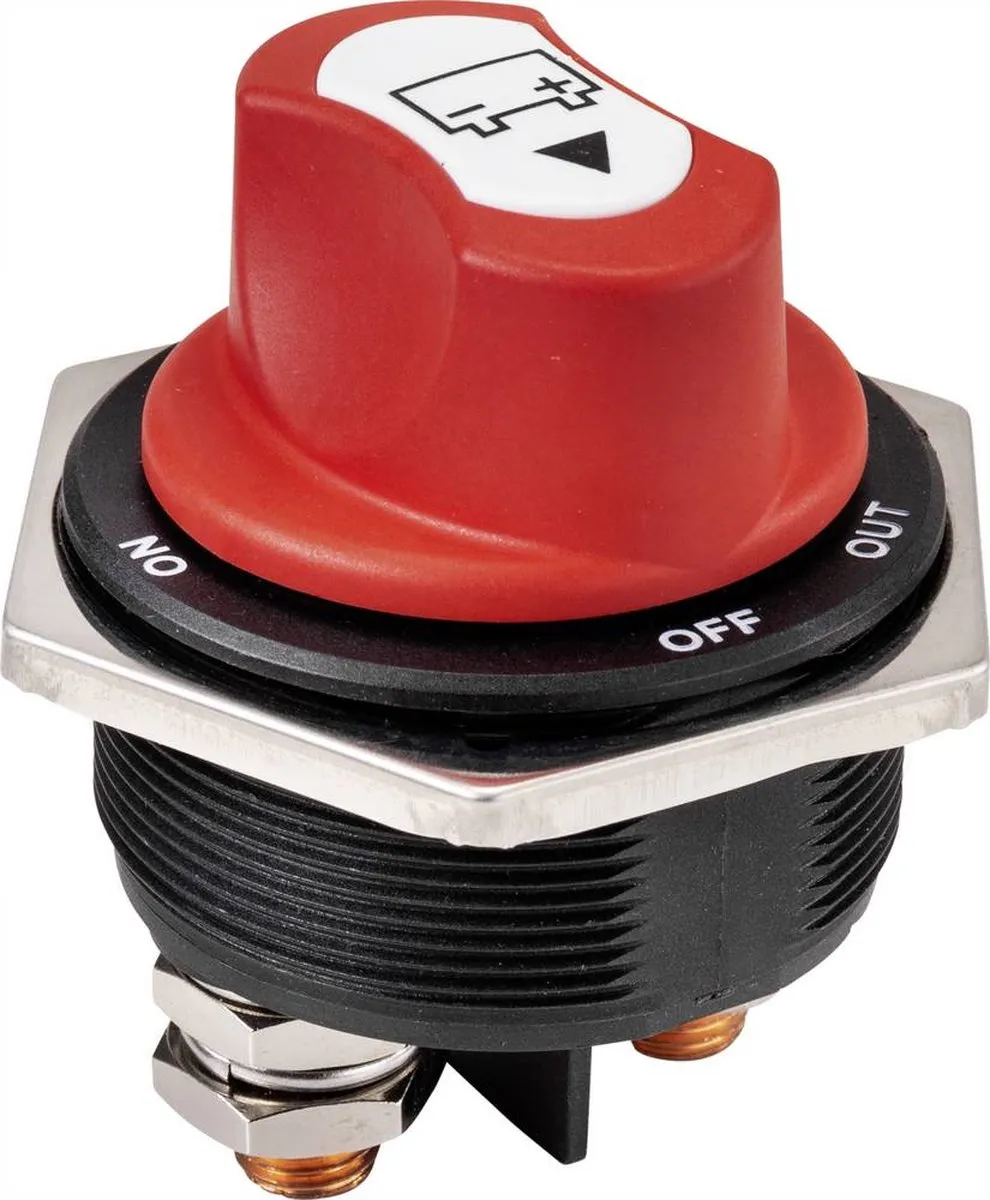 Tru Components TC-9075592 Auto Accuschakelaar 300A - Rood/Zwart