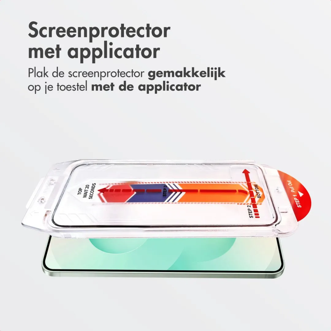 Accezz Screenprotector Samsung Galaxy S24/S25 Plus - Glas met anti-dust applicator