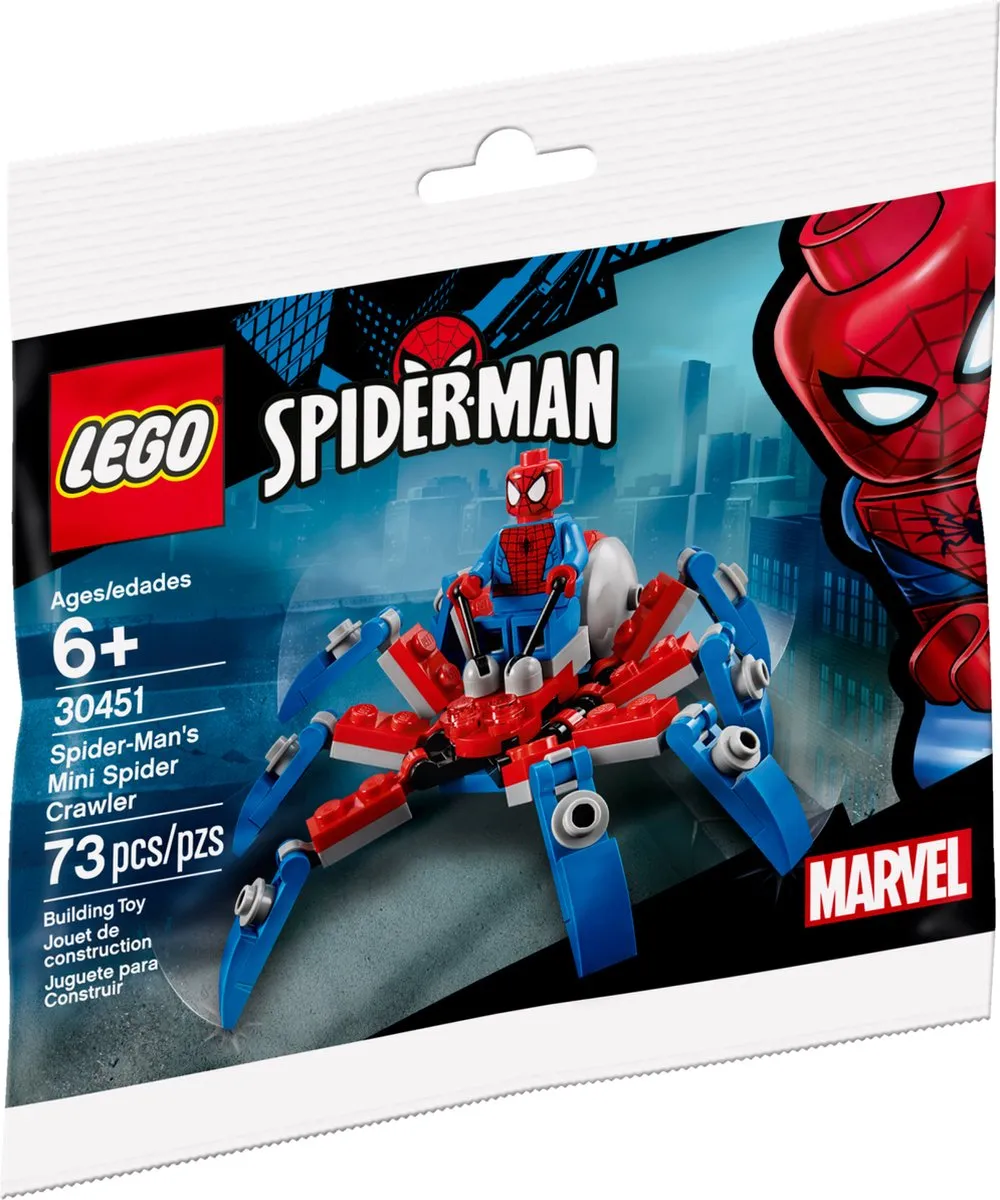 LEGO Marvel Spider-Man Mini Spider Crawler 30451 - 70 Stukken - Rood/Blauw