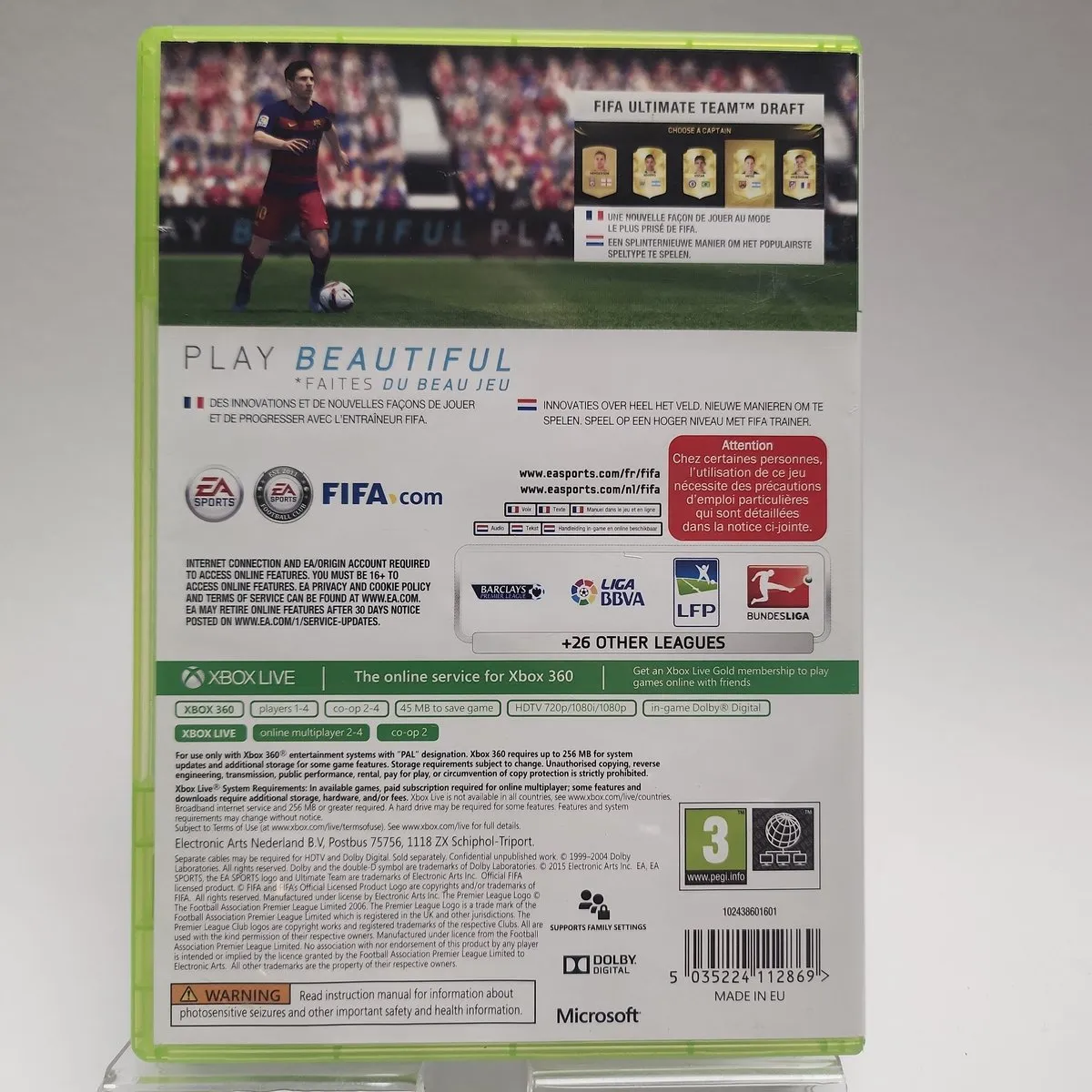 EA FIFA 16 Xbox 360 - 4 Spelers Offline