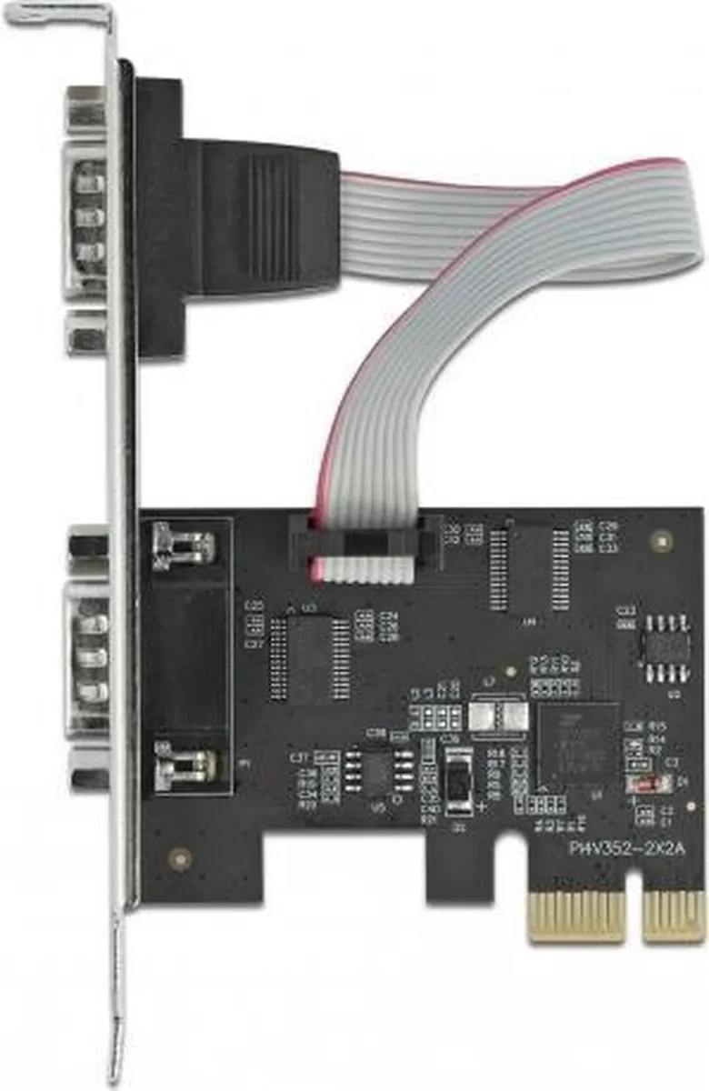 Delock PCI Express Kaart 2x RS-232 - Zilver