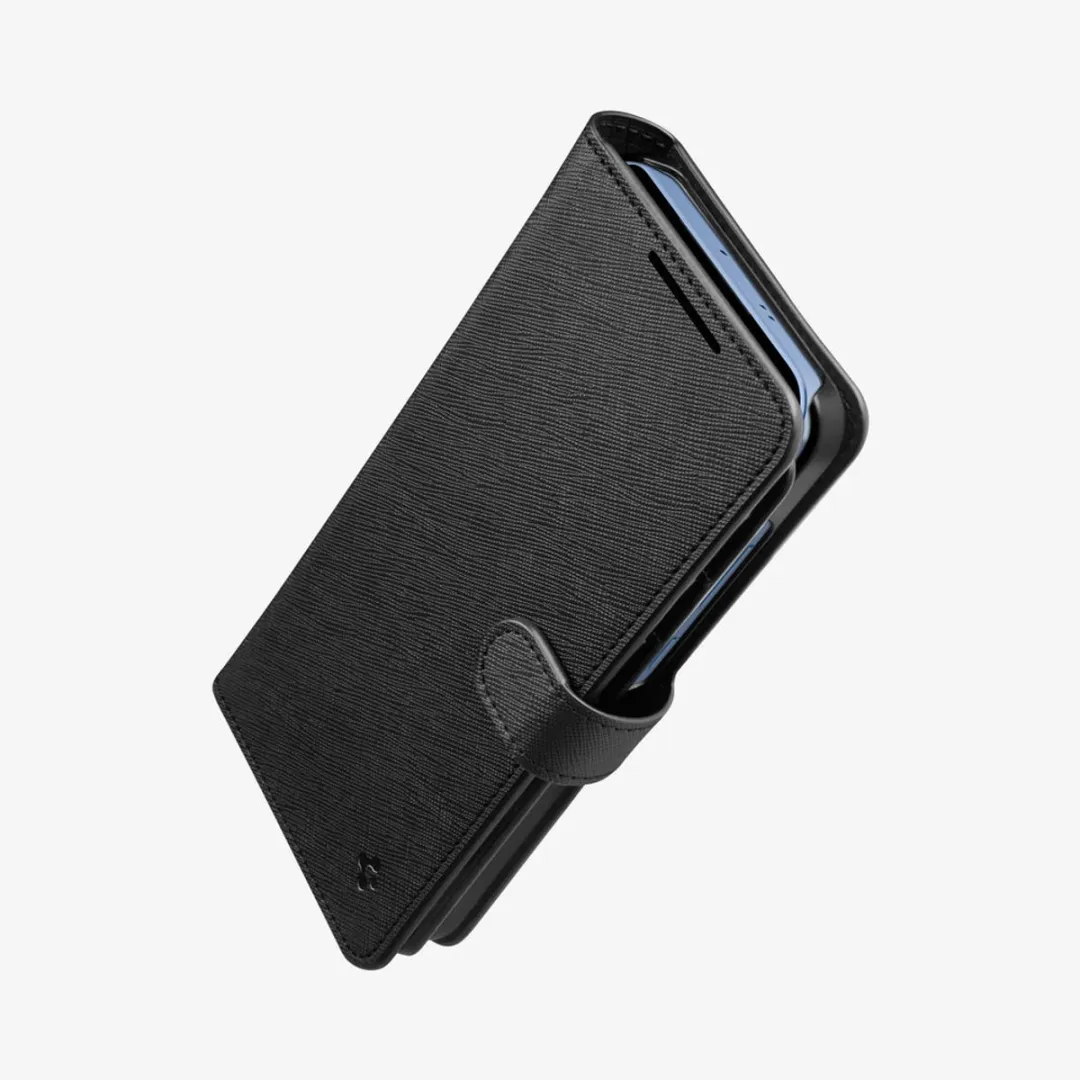 Spigen Wallet S Plus Book Case Portemonnee - 3 Pasjes - Zwart