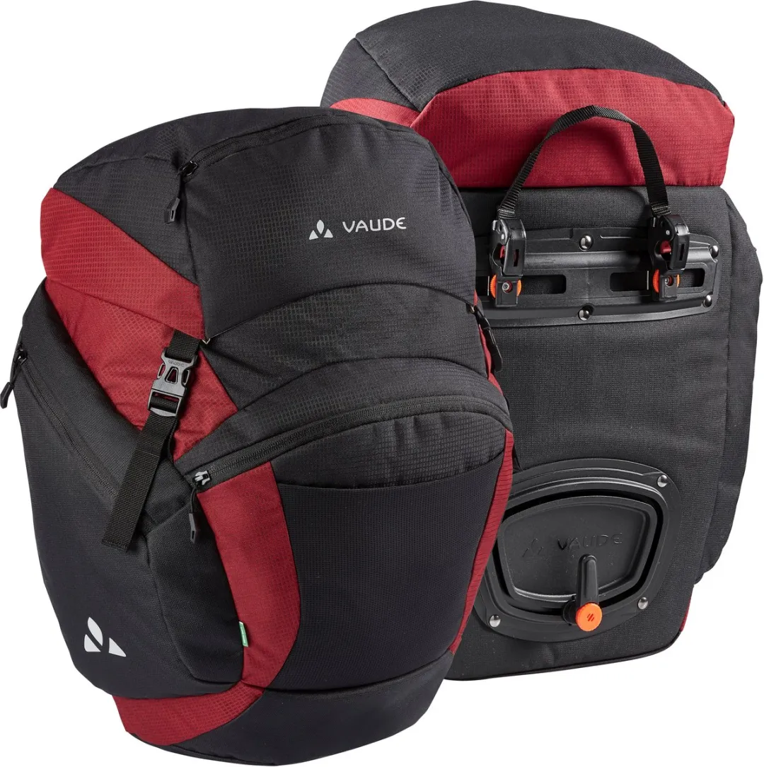 Vaude OnTour Back Fietstas 46L - Zwart/Carmijn