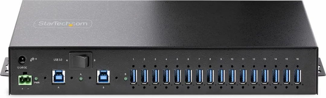 Startech S5G16AINDS-USB-A-HUB Industriële USB Hub 16-Port - 5Gbps - Zwart