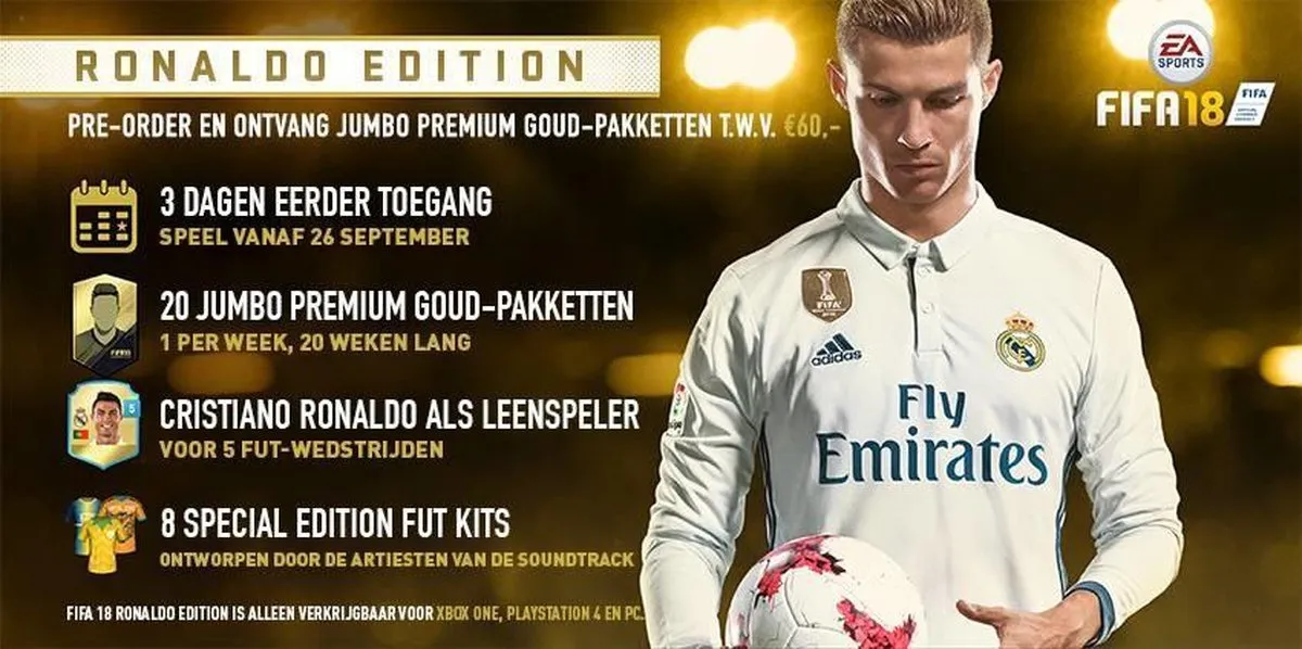 EA FIFA 18 Ronaldo Edition - 4 Spelers