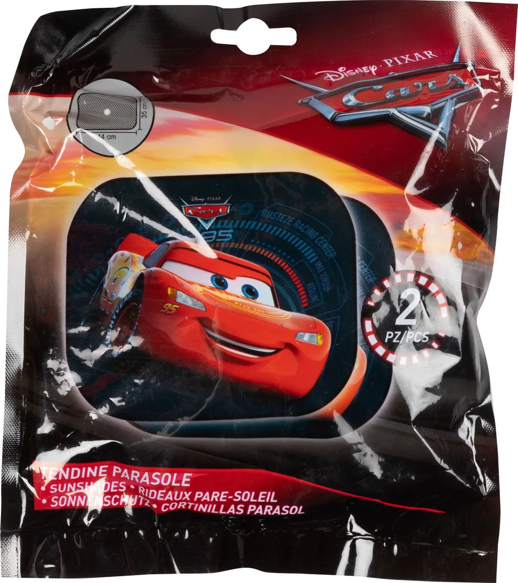Disney Cars Pop Up Zonneschermen - 2 Stuks - Rood