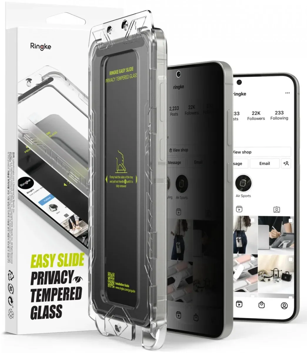Ringke Easy Slide Privacy Galaxy S25 Plus Screenprotector