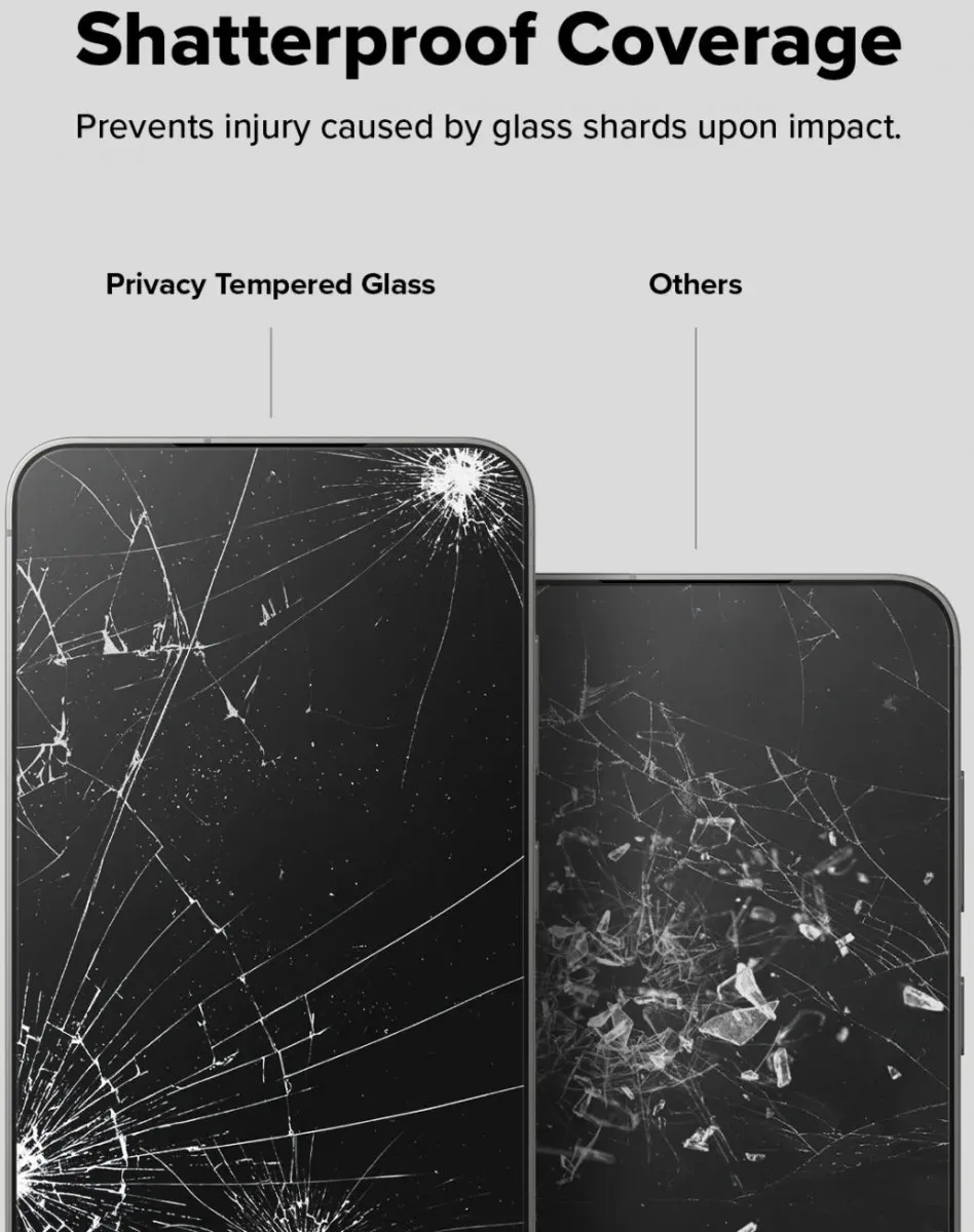Ringke Easy Slide Privacy Galaxy S25 Plus Screenprotector - 2 Stuks