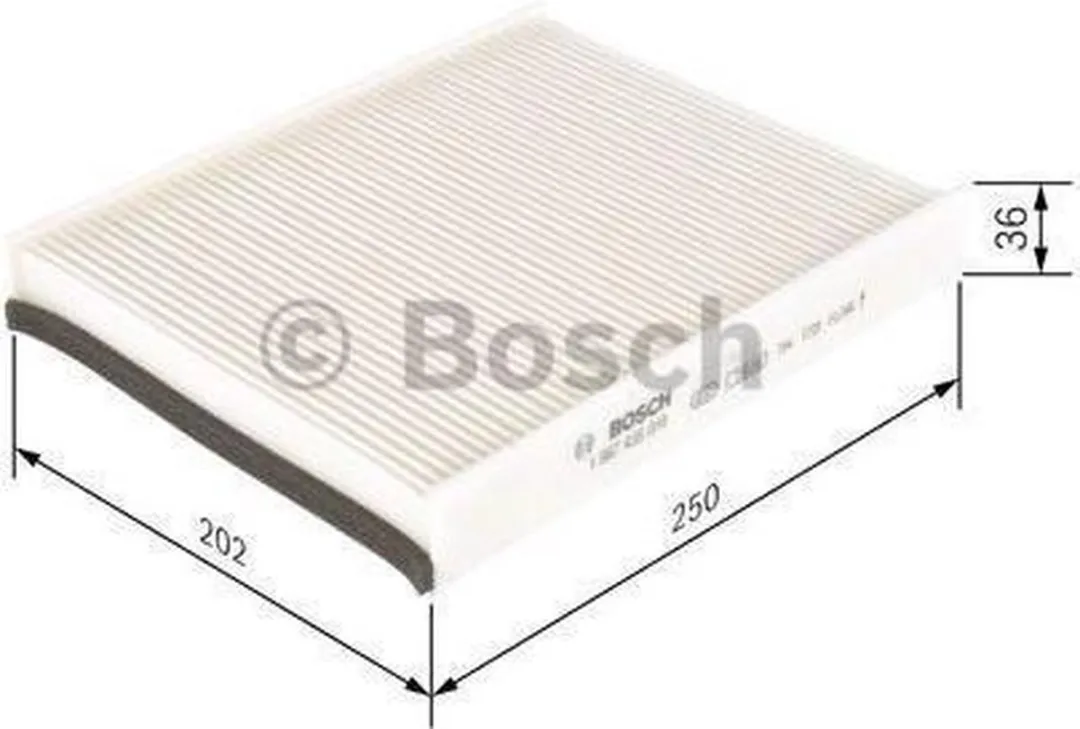 Bosch Interieurfilter M5018 - Universeel - Wit/Zwart