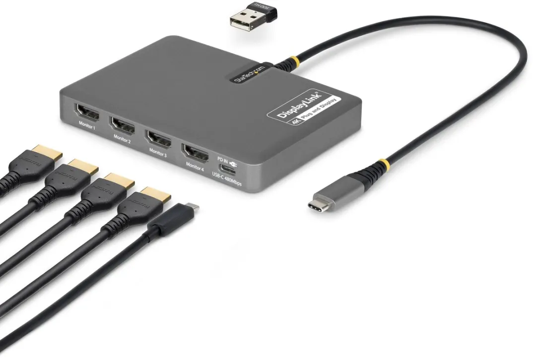 Startech QUAD-USB-HDMI-ADAPT Laptop Dock