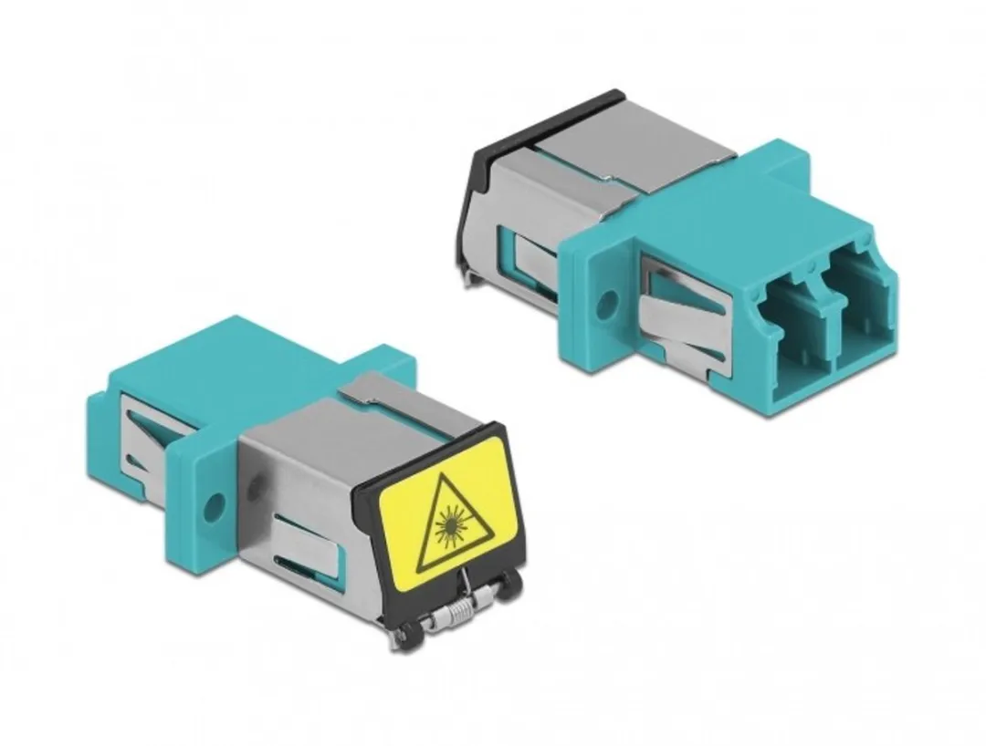 Delock Optische Vezelkoppeling Flip LC Duplex Aqua