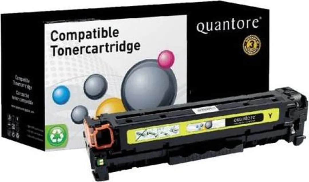 Quantore HP CC532A 304A Tonercartridge - Geel