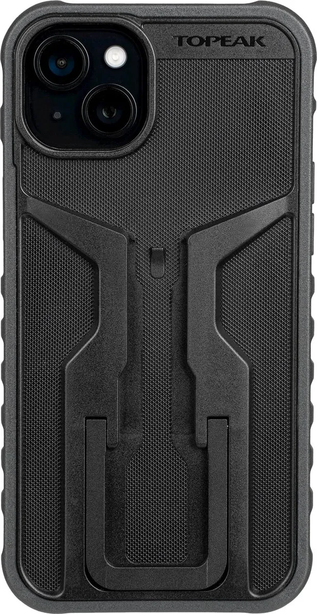 Topeak iPhone 15 Plus Telefoonhoesje Transparant - Zwart