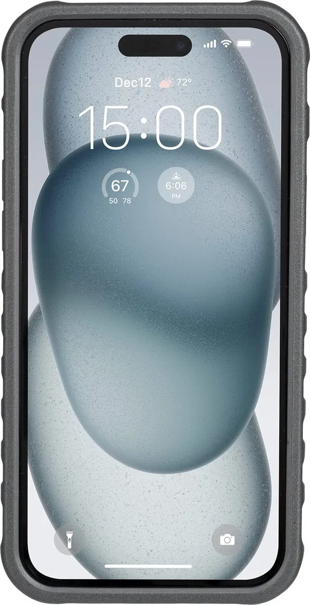Topeak iPhone 15 Plus Telefoonhoesje Transparant - Zwart
