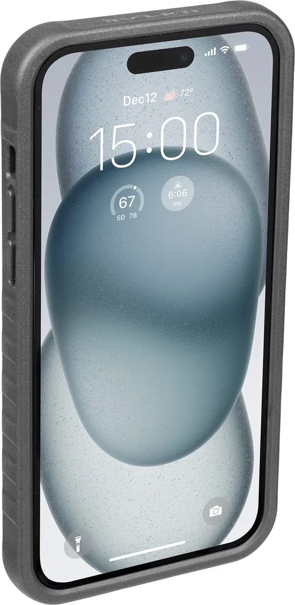 Topeak iPhone 15 Plus Telefoonhoesje Transparant - Zwart