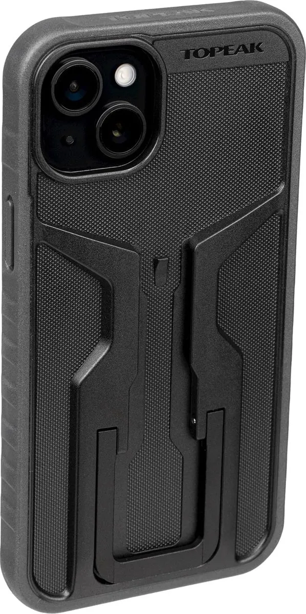 Topeak iPhone 15 Plus Telefoonhoesje Transparant - Zwart