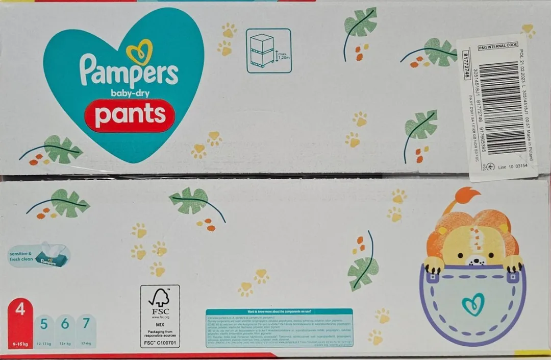 Pampers Baby-Dry Pants Maat 4 Luiers - 108 Stuks